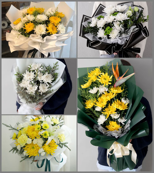 浙江省宁波鄞州区云龙镇荷花桥村白事花束代送